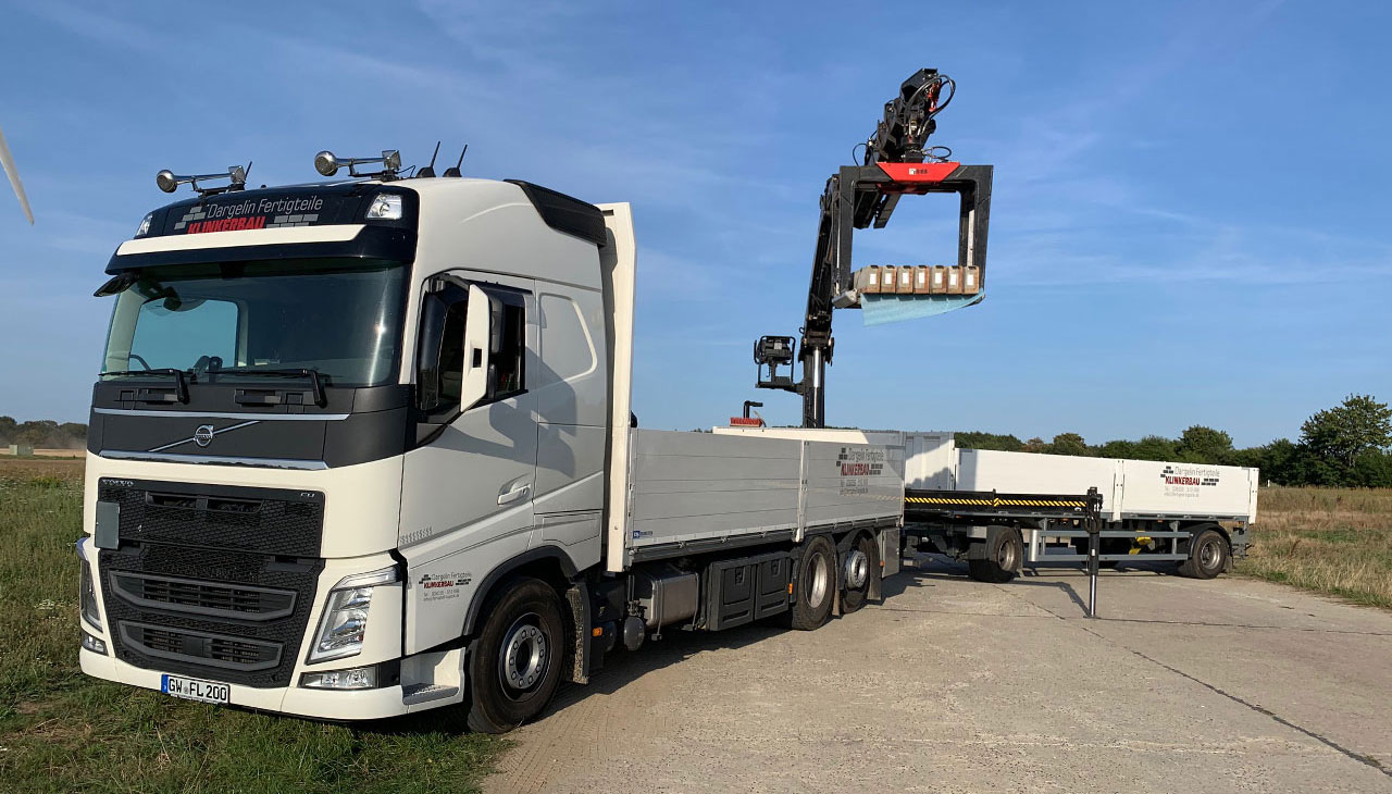 Auslieferung mit eigener LKW-Flotte